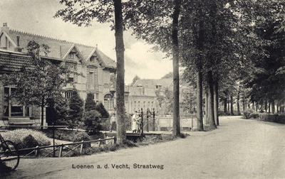 11424 Gezicht in de Rijksstraatweg te Loenen uit het zuiden; met links de voorgevels van de huizen nrs. 73-hoger.